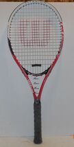 WILSON IMPACT Volcanic Frame Power Bridge TENNIS RACQUET Red White - $29.65