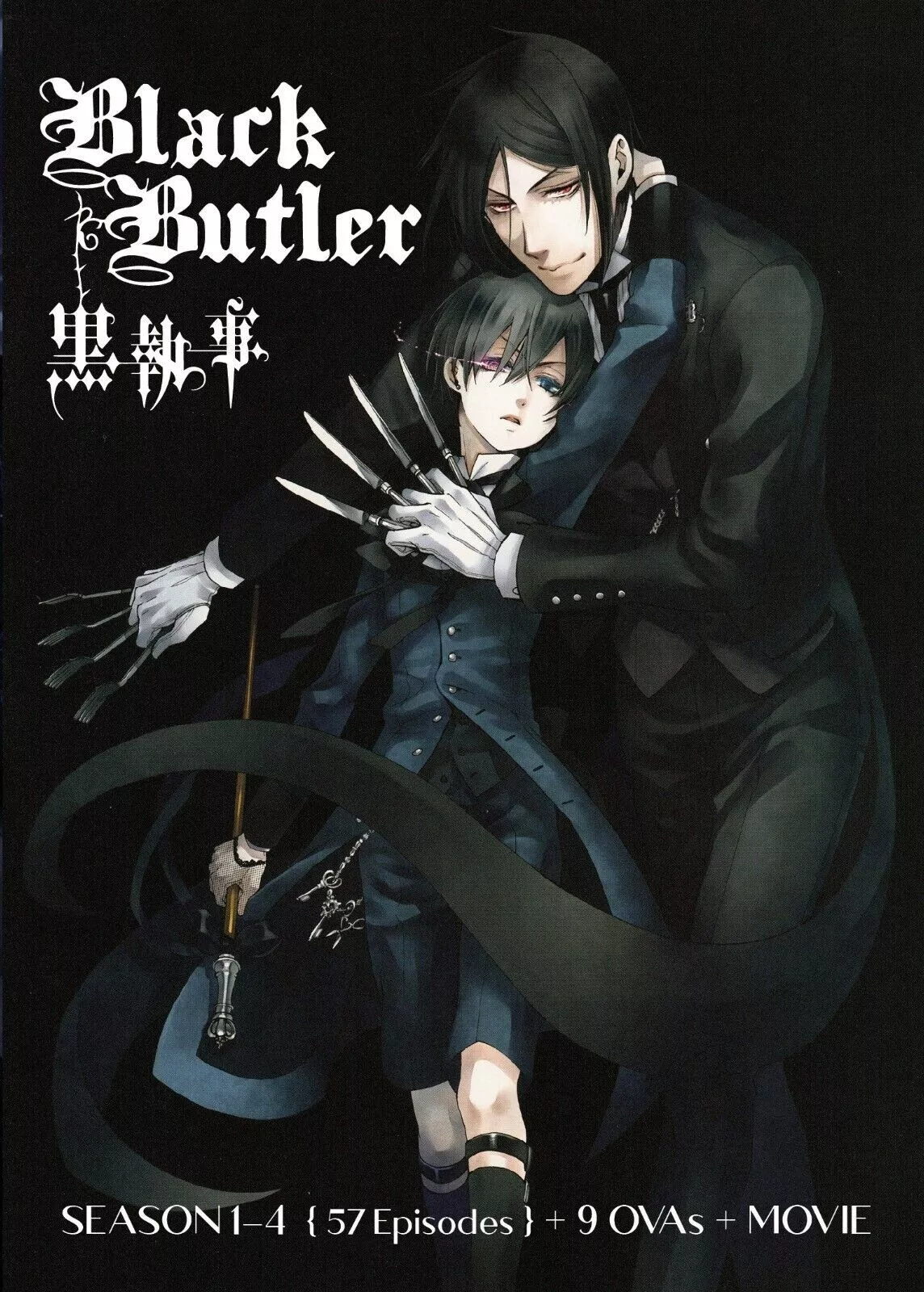 Black Butler Kuroshitsuji Season 1-4 + Movie + 9 OVA + Movie DVD (Englis... - $42.99