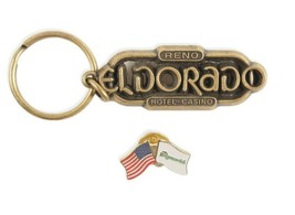 Reno Nevada Casino Souvenirs Fitzgerald&#39;s El Dorado Keyring Pin - £5.32 GBP