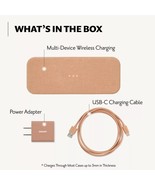 Courant Catch: 2 Essentials Belgian Linen Dual Wireless Charging Pad Cam... - €33,53 EUR