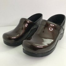 Dansko 10 CABRIO Clog Brown Professional Leather Comfort Lift Chunky Sole Nurse - £25.88 GBP