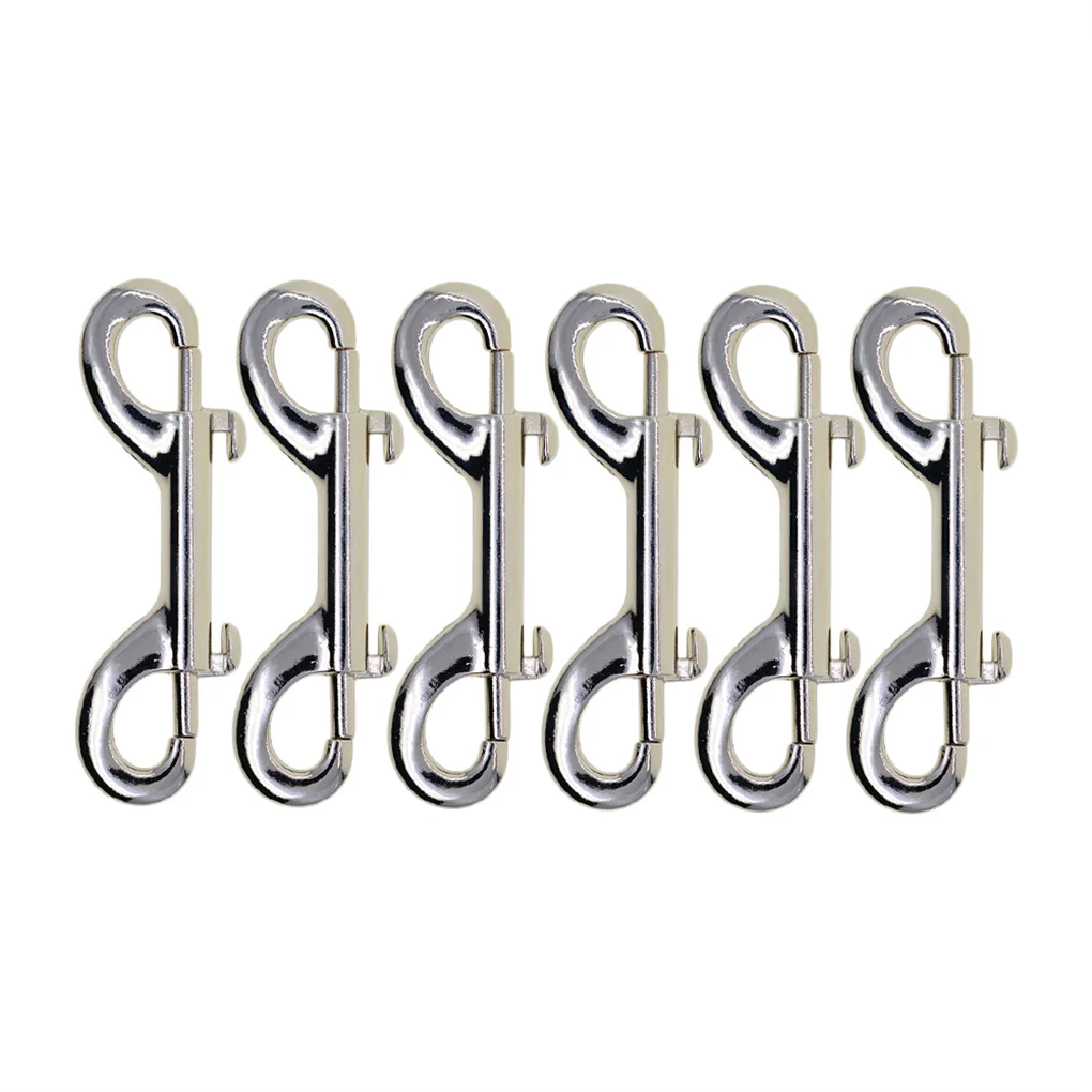 Sporting 6 Pieces Steel Bolt Snaps Reusable Heavy Duty Double Heads Clasp Hook I - £23.90 GBP