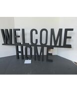 WOOD WALL PLAQUE SAYINGS WELCOME HOME LETTERS WALL DECOR 24&quot; X 11&quot; NEW - $309.61 MXN