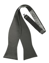 Silver Noble Silk Self Tie Bow Tie - £39.96 GBP