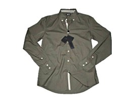 ANTONY MORATO Dress SHIRT Army Green LONG SLEEVE Cotton ( M ) - £109.40 GBP