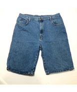 Vintage Budweiser Jeans Shorts Jorts Mens 36 Blue Denim King Of Beers Ab... - £22.38 GBP