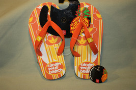 Childrens Flip Flop Sandals - Triangle - Orange - Thick - Choice Size 11 To 3 - £2.39 GBP
