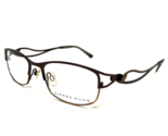 Alfred Sung Eyeglasses Frames AS4995 BRN CEN Brown Bronze Rectangular 49... - $65.23