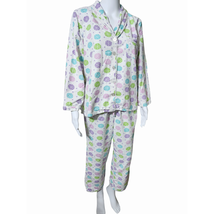 The Company Store Womens Snowflake Flannel Pajamas Set Med. Winter Holid... - $29.92