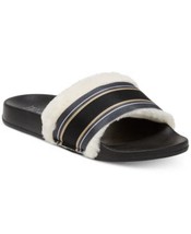 INC International Concepts Womens Faux Fur Varsity Slide Slippers - $20.41 CAD