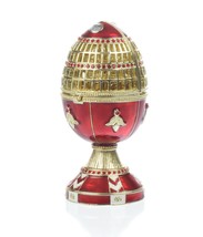 Faberge Egg &amp; Castle of Keren Kopal with Austrian Crystals Gold Plated-
show ... - £87.56 GBP