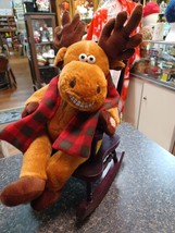 Grandma Got Run Over By A Reindeer Animated Rocking Chair Plush Lights S... - $54.29 CAD