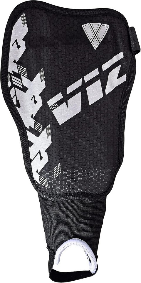 Vizari Napoli Soccer Shin Guards for Kids &amp; Adults - Black/Silver, Small - $10.16