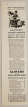 1928 Print Ad Glover&#39;s Imperial Dog Medicines Dog Gets Bath H. Clay Glov... - £9.16 GBP