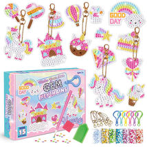 5D Gem Art, Gem Keychains kit, DIY Gem ornaments for Kids - £18.96 GBP