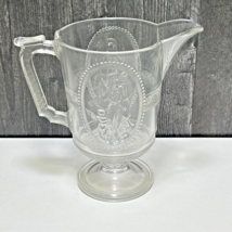EAPG Venus And Cupid Large 7.75&quot; Tall Water Pitcher Antique Glass￼ 1880s - £23.37 GBP