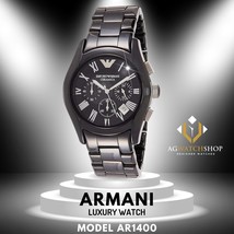 Emporio Armani Men's CeramicBlack Dial and Strap 3-Bar 43mm Watch AR1400 - $130.91