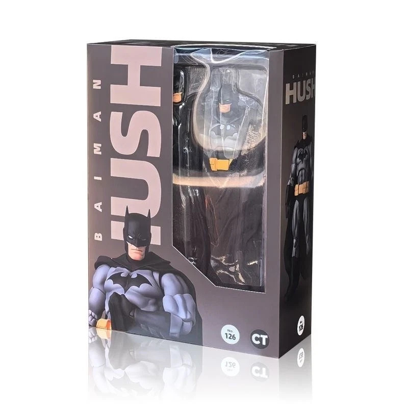 In Stock CT Toys MAFEX No.126 Hush Batman Black Ver. Action Figure New Boxed Item image 3