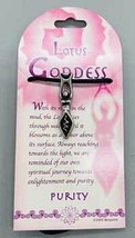 Lotus Goddess Amulet 1.5&quot; Cord Pendant Necklace Spiritual Guidance Prote... - $778.80 MXN