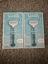 Lot Of 2 - Gillette Venus Smooth Women&#39;s 3-Blade Razor; 1 Razor 1 Cartridge - €12,44 EUR