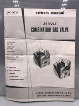 Vintage Sears 24V Combinazione Gas Valvola Instructions - £23.12 GBP