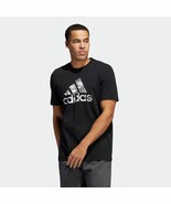 Mens adidas Badge of Sport Graphic S/S T-Shirt BLACK &amp; CAMO - Large - NWT - $27.39 CAD