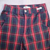Hollister Cropped Pants Red Green Navy Blue Plaid Casual Preppy Womens XS - £21.79 GBP