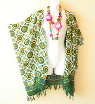 CB172 Cardigan Duster Kaftan Open Front Plus Hippy Jacket Cover up Top -... - $24.90