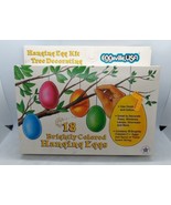 18 Vintage Eggsville USA Brightly Colored Hanging Eggs Easter Eggs Vinta... - $15.83