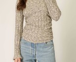 Project Social T Sanna Boat Neck Rib Long Sleeve Top Mother Of Pearl - $48.00