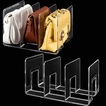 Clear Abs Plastic Purse Organizer Purse Storage Organizer Space Saving Clear She - $30.99