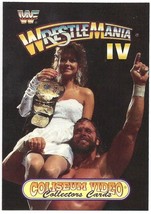 1993 WWF Coliseum Video WrestleMania IV Card Macho Man Randy Savage &amp; Elizabeth - £6.89 GBP