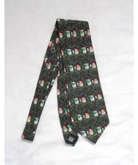 Hallmark Holiday Traditions all silk Tie  Snowman Family mom dad child - $14.99