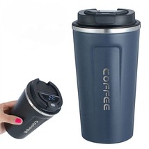 Smart Thermo Travel Coffee Mug Cup Thermal Stainless Steel Vacuum Flask with Lid - £8.97 GBP+