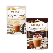 Mokate Cappuccino coffee Truffle Fig &amp; Halva Bourbon Vanilla -2ct-FREE S... - $9.85