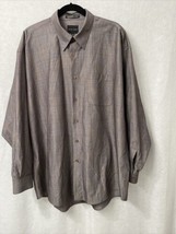 After Dark Men&#39;s Dress Shirt - Size XL 17-17.5 Single Needle Tailoring - £6.36 GBP
