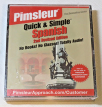 Pimsleur Quick &amp; Simple Spanish Audio Lessons 2nd Revised Edition sealed... - £20.19 GBP