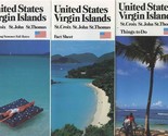 3 United States Virgin Islands Brochures 1991 St Thomas St Croix St Johns  - £25.26 GBP
