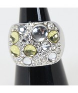 Sophie Signed Rings  Size 7 1/2  Silver Tone Rhinestones - €10,20 EUR