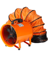 12 Inch 585W 3198 CFM Heavy Duty Cylinder Axial Exhaust Fan with 16.4Ft ... - €189,17 EUR