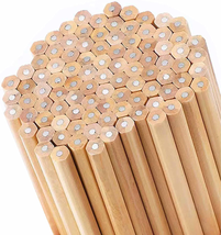 Buspoll Hexagonal HB Wooden Pencils, 40 Natural Wood Grain Pencils, Children&#39;S S - £13.60 GBP