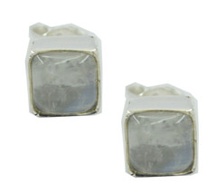attractive Rainbow Moonstone 925 Sterling Silver WhiteEarringgenuine exporter US - £15.68 GBP