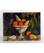 &quot;Bowl of Fruit&quot; by J. Marque, Still Life, Oil Painting on Board, 18x24 - $2,739.75 CAD