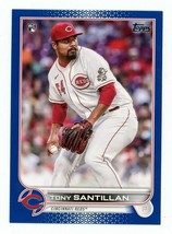 2022 Topps Royal Blue #111 Tony Santillan RC Rookie Card Cincinnati Reds ⚾ - £0.71 GBP