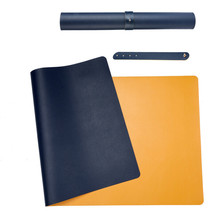 Dual-Sided Waterproof Desk Pad 31.5 X 15.7 Large Rectangular Leather Laptop Mat - £24.20 GBP