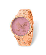 Disney Adult Minnie/Mickey Mouse Crystal Bezel Rose-tone Watch - $128.10 CAD