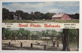 Greetings from North Platte Nebraska Buffalo Bill&#39;s Home Town PC UP - £6.18 GBP