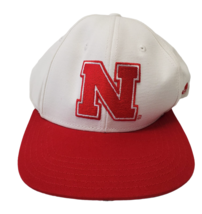 Adidas Nebraska Huskers Youth&#39;s Sideline Snapback Hat White-Red One Size - £11.64 GBP