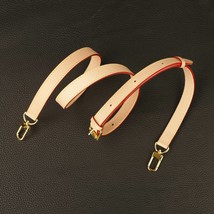 0.8&quot; width,38&quot;--50&quot; adjustable Vachetta Natural Leather Shoulder Strap For Poche - $105.00