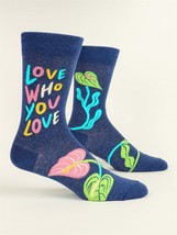 Blue Q Socks - Men&#39;s Crew - Love Who You Love - Size 7-12 - £10.99 GBP